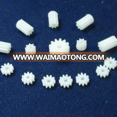 Small plastic motor gear with various teeth for DC motor